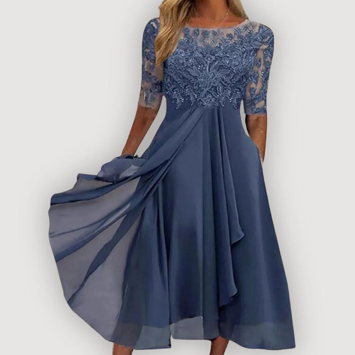 Vivienne™ spets midi-klänning | graciös elegans och tidlös sofistikering