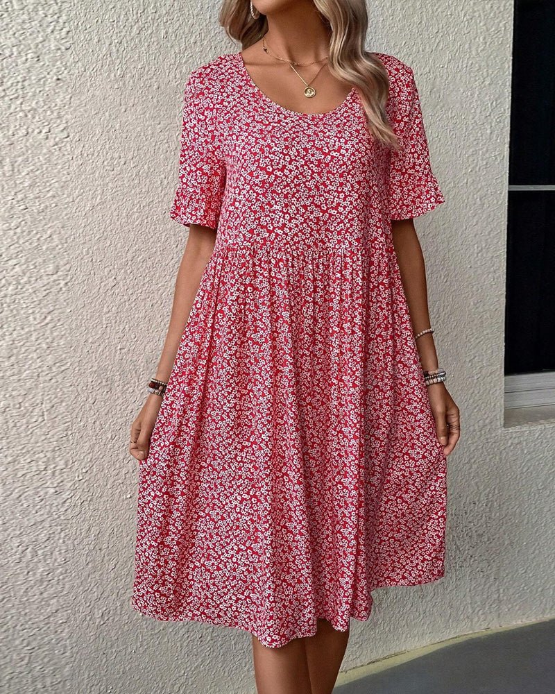 Anne | Elegant Bloom Midiklänning