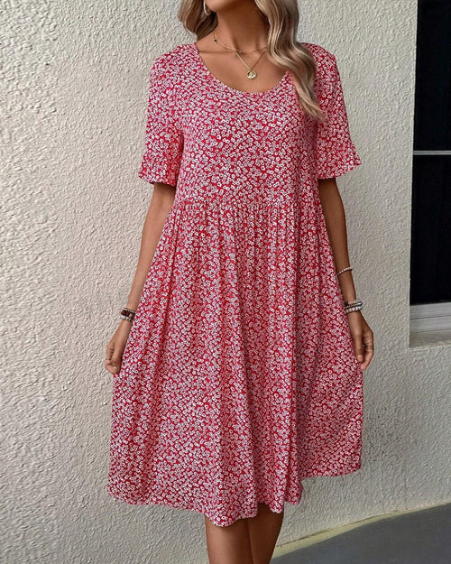Anne | Elegant Bloom Midiklänning