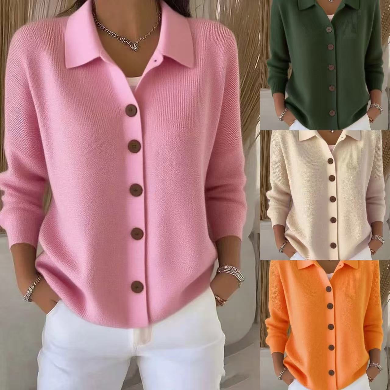 Amelie™ Stickad Cardigan | Tidlös elegans och vardagskomfort
