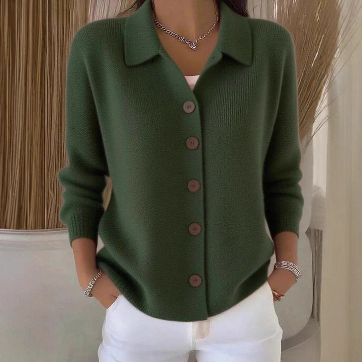 Amelie™ Stickad Cardigan | Tidlös elegans och vardagskomfort