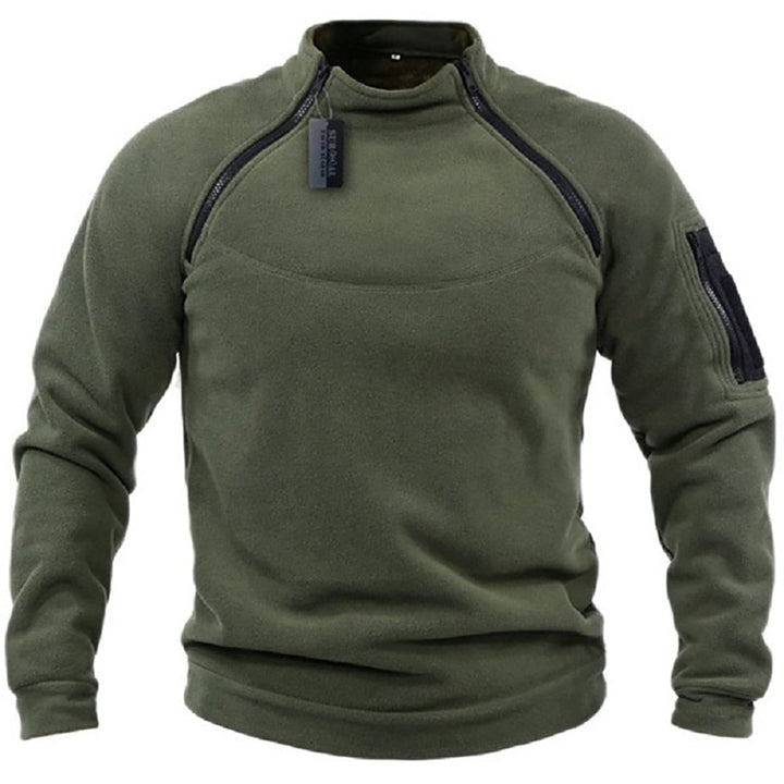 Fleecejacka - Varm - Fickor - Taktisk fleece - Fleece med dragkedja för män