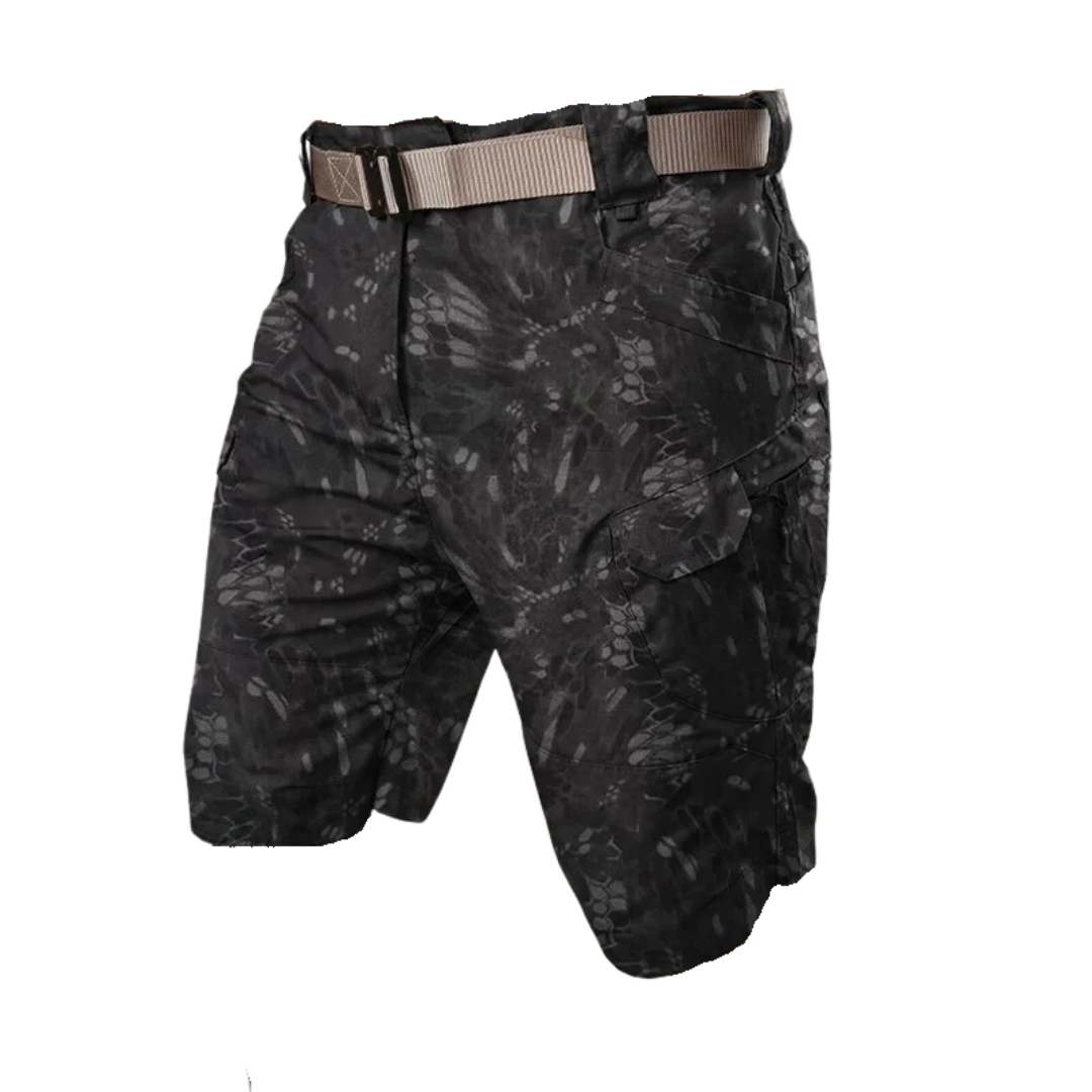 Funktionella cargoshorts med flera dragkedjefickor - Edmond
