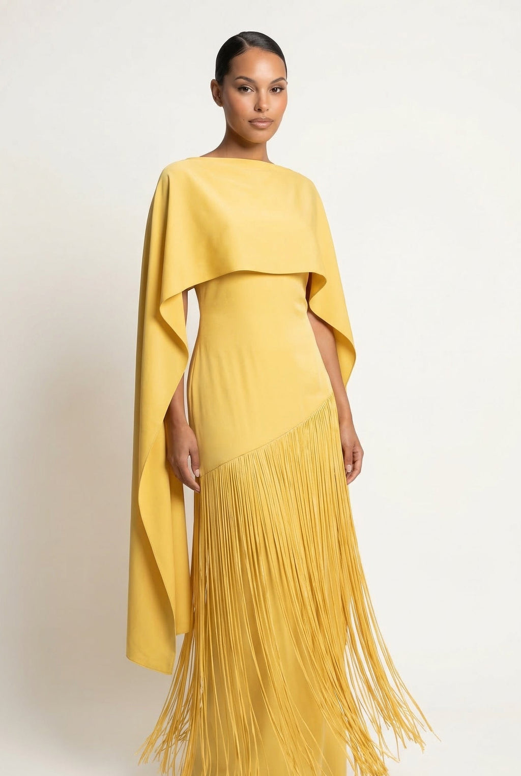 Mariah | Damernas Capeärm Frans Maxi Kvällsklänning för bröllopsgäster