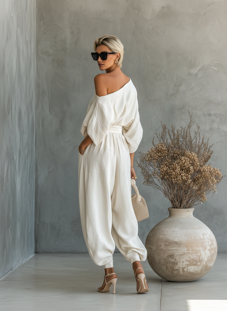 Selene™ | Avslappnat linneblandat set