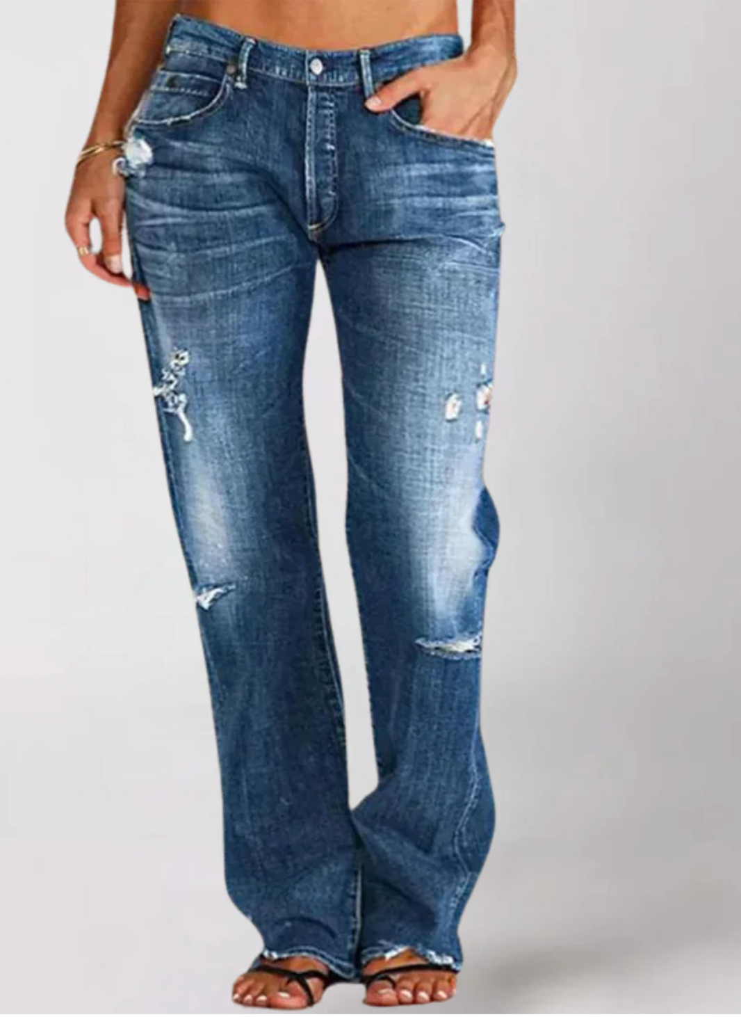 Alicia™️ | Loose Wide-Leg Denim Jeans