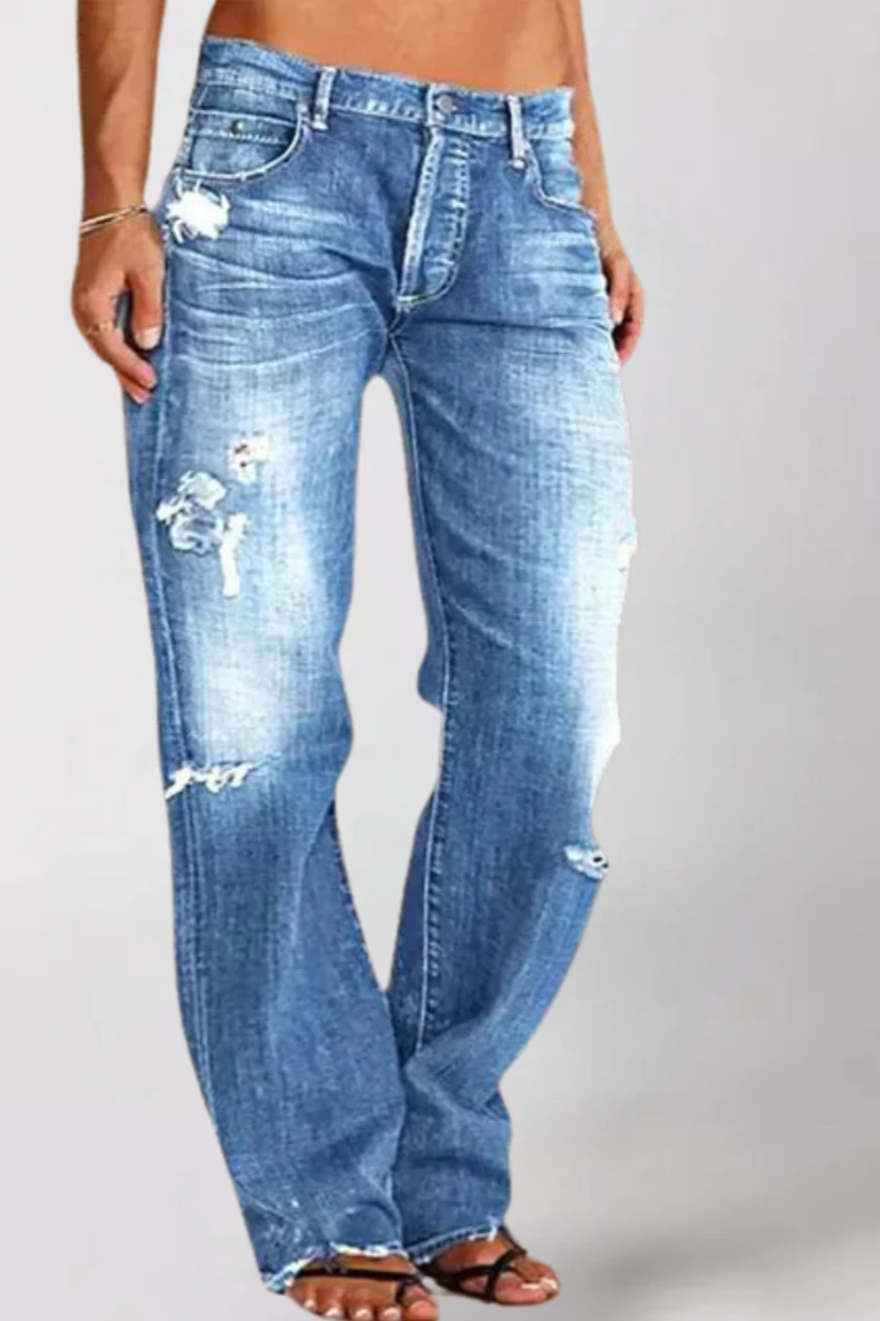 Alicia™️ | Loose Wide-Leg Denim Jeans