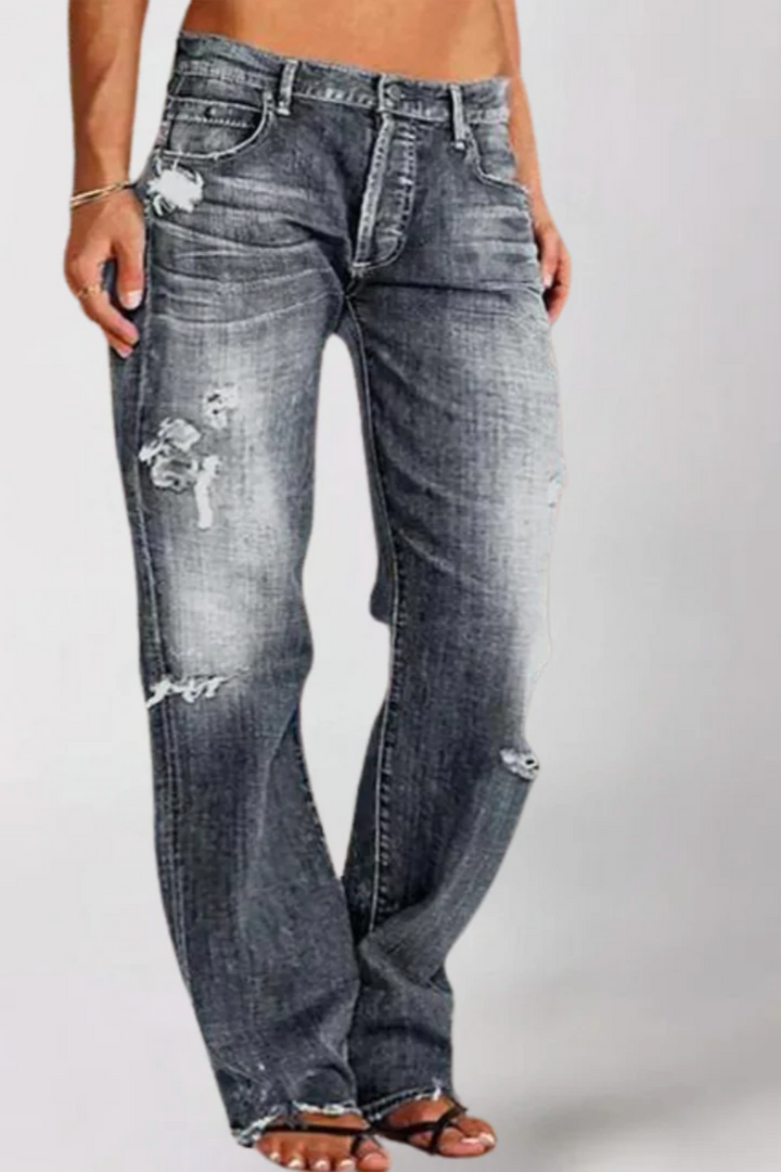 Alicia™️ | Loose Wide-Leg Denim Jeans