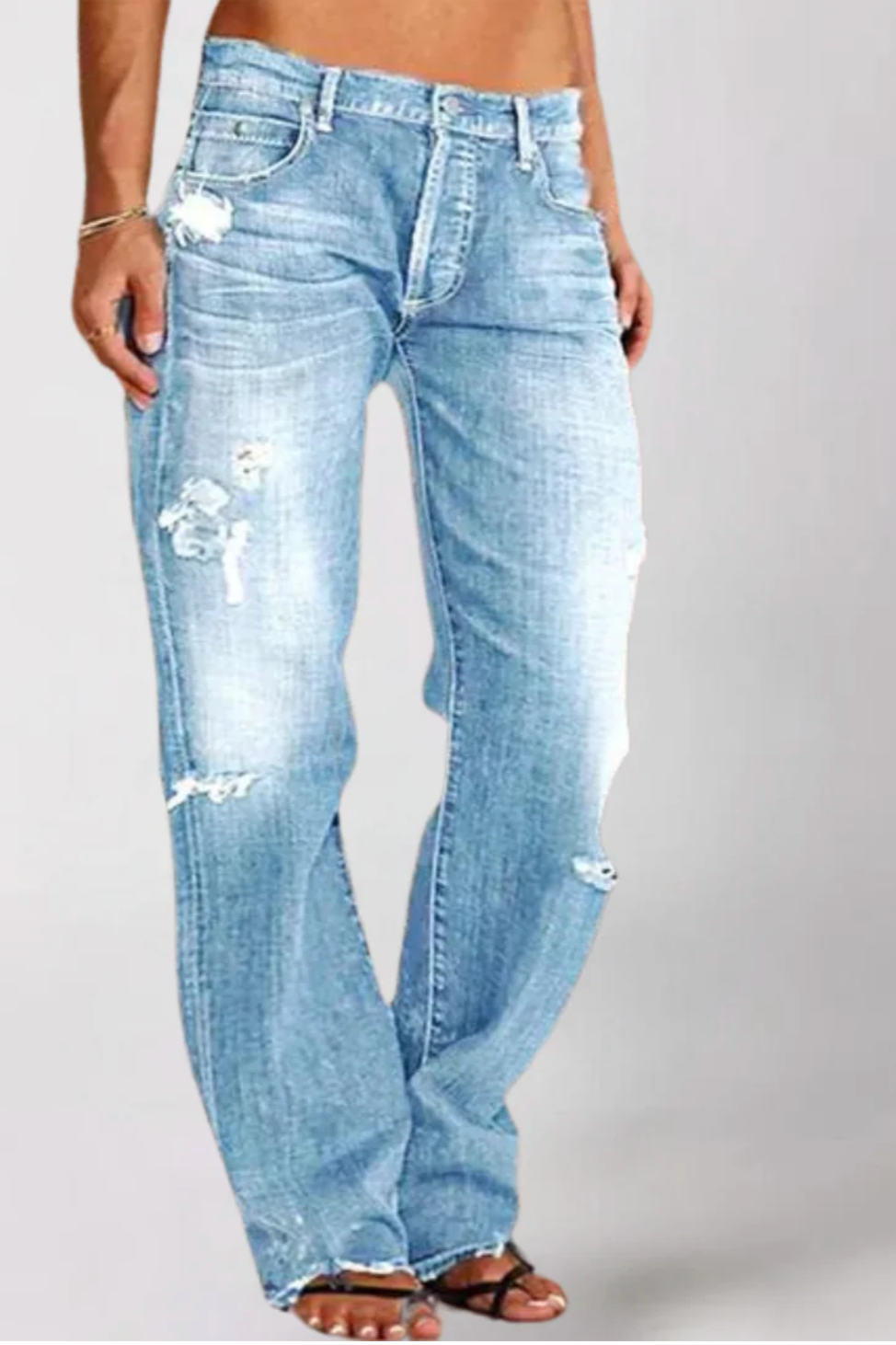 Alicia™️ | Loose Wide-Leg Denim Jeans