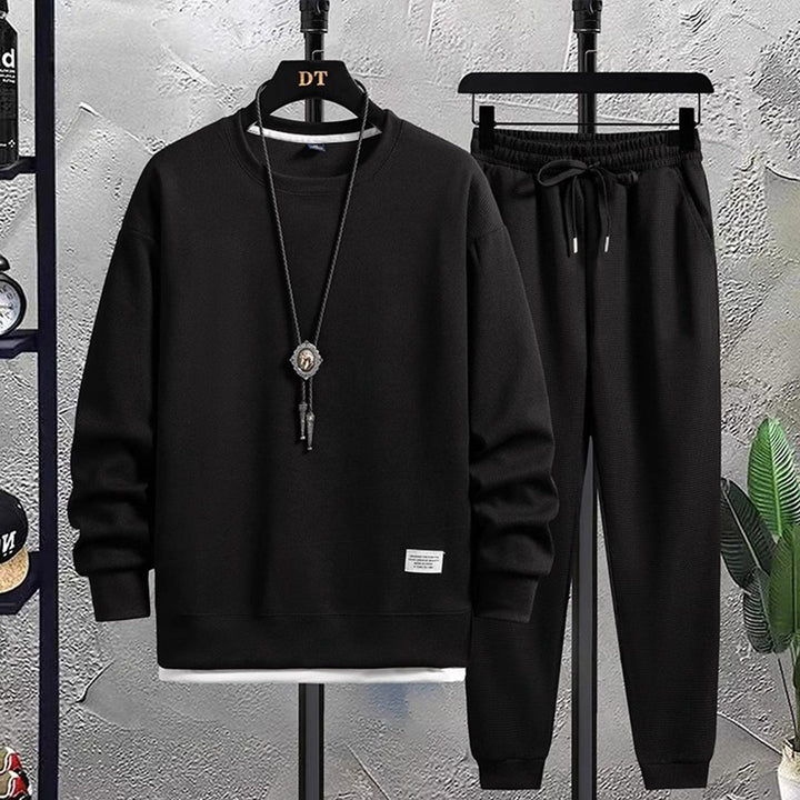 Sweatdräkt - Löst sittande tvådelat för män - Sweatshirt och Sweatpants Set