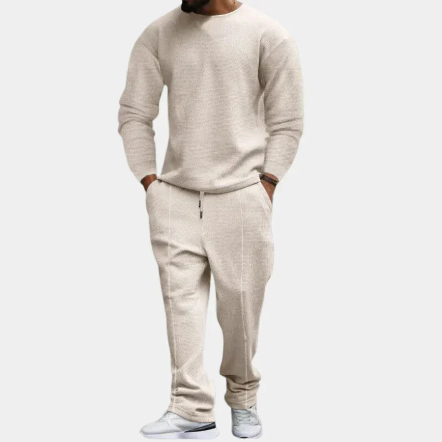Tvådelat set | Långärmad | Loose Fit | Lounge-set | Co-Ord-set för män