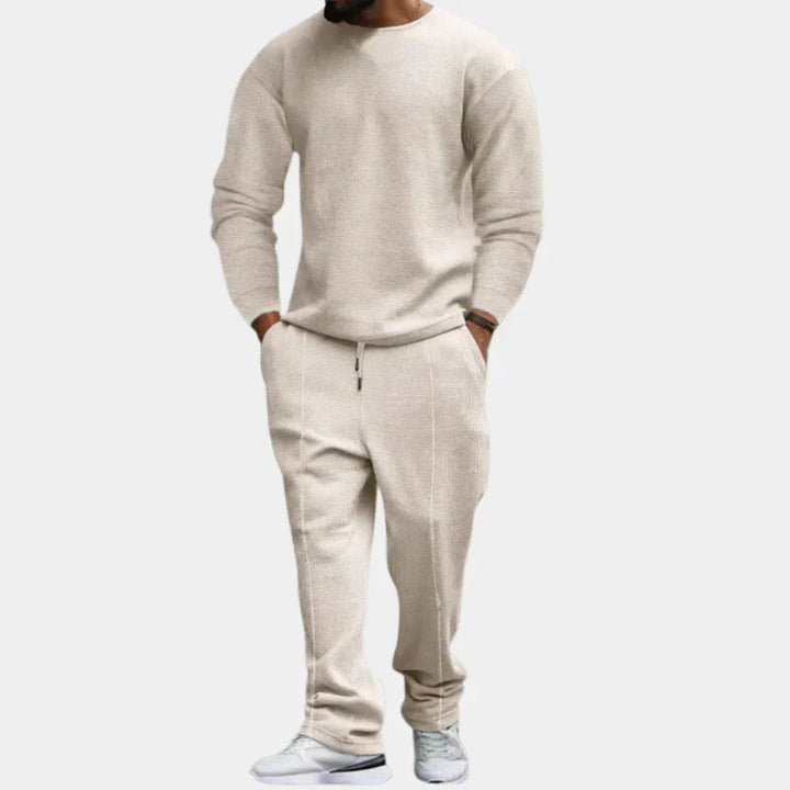 Tvådelat set | Långärmad | Loose Fit | Lounge-set | Co-Ord-set för män