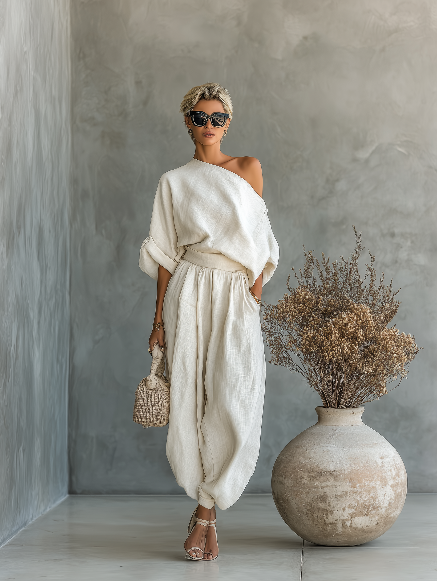 Selene™ | Avslappnat linneblandat set
